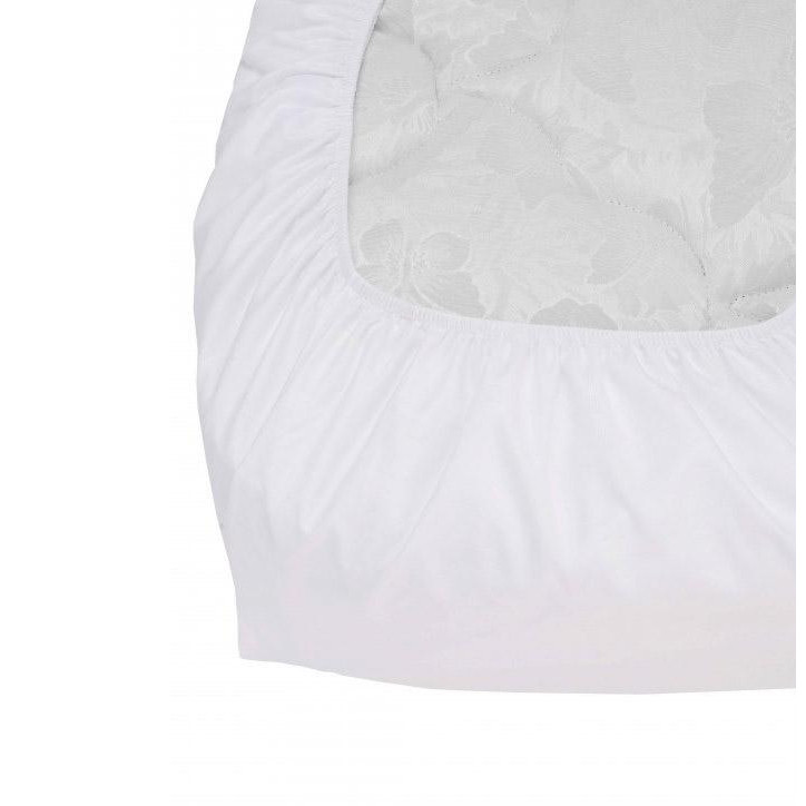 Good-dream Простынь на резинке  Microfiber White Stripe 190х200 (GDMWSHEETF190200) - зображення 1