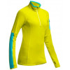 Icebreaker Термокофта  Atom LS Zip WMN chartreuse/glacier/white S (101 474 701 S) - зображення 1