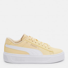   PUMA Жіночі кеди низькі  Smash Platform V3 39075809 38 (5UK) 24 см Chamomile- White- Gold (4099686082413)