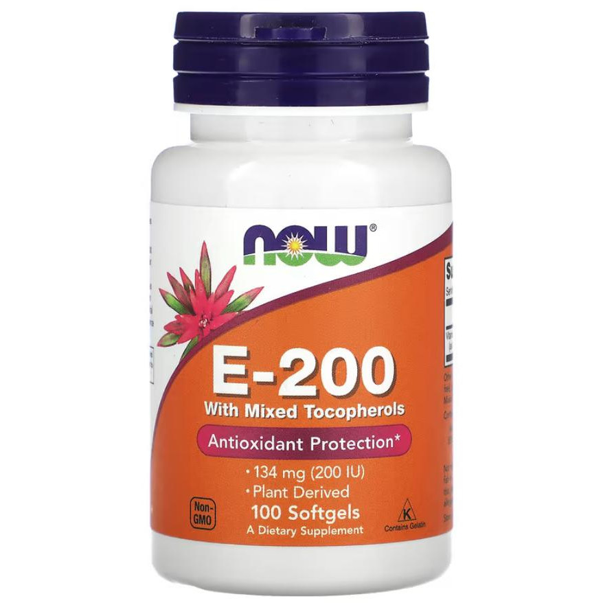 Now E-200 (100 softgels) - зображення 1