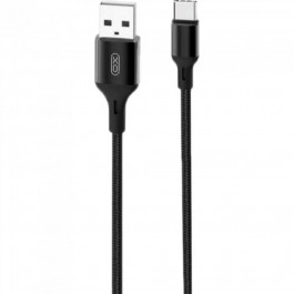   XO NB143 Braided USB to Type-C 2.4А 1m Black (9869208117528)