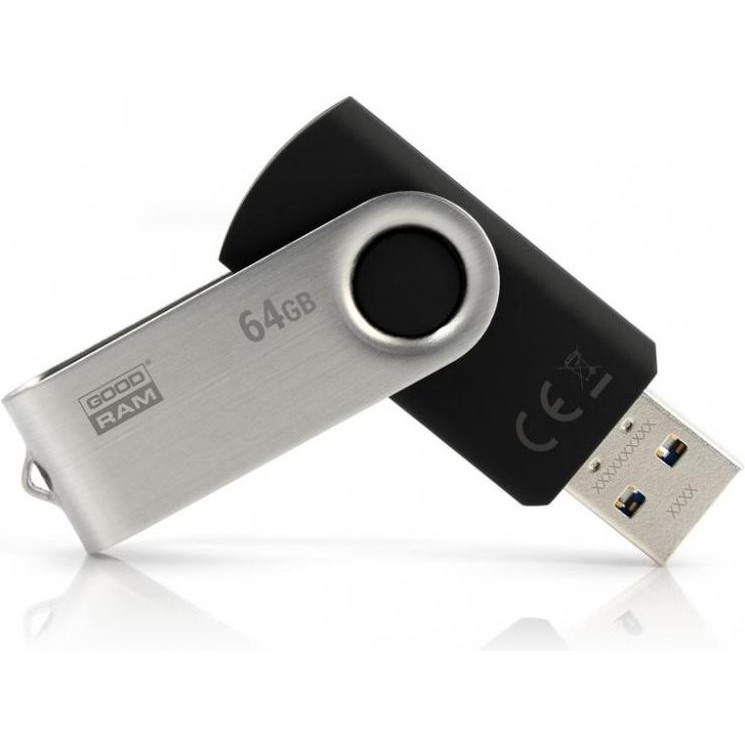 GOODRAM 64 GB Twister USB 3.0 Black UTS3-0640K0R11 - зображення 1