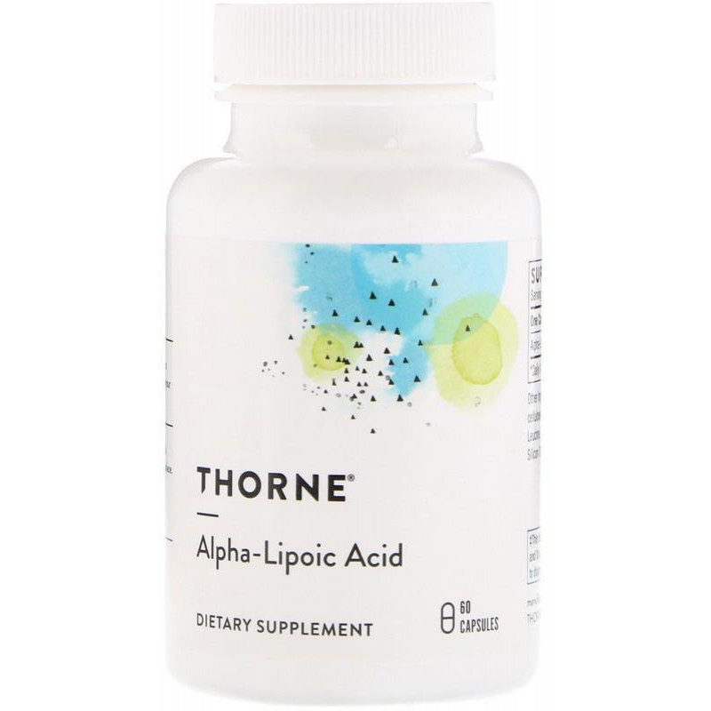 Thorne Альфа-липоевая кислота (Alfa-lipoic acid) Тиоцид 300 мг 60 капсул (THR79701) - зображення 1