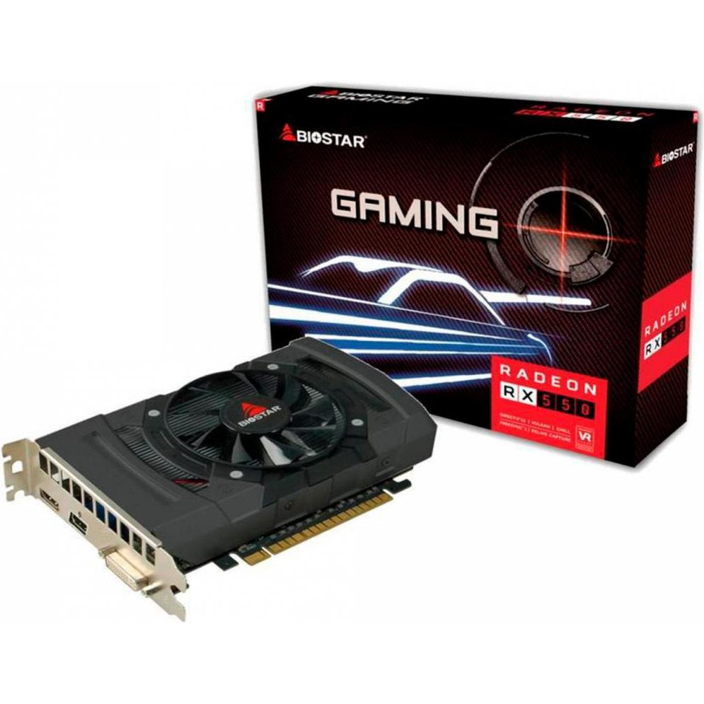 Biostar Radeon RX 550 Gaming 4 GB (VA5505RF41-TBHRA-BS2) - зображення 1