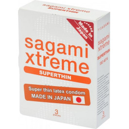 Sagami Супертонкі презервативи латексні Sagami Xtreme Superthhin 3 шт (11878)