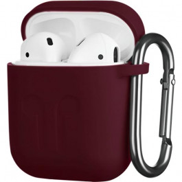   2E Чохол  для Apple AirPods, Pure Color Silicone Imprint (1.5 mm), Marsala (2E-AIR-PODS-IBSI-1.5-M)