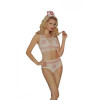 Sunspice Lingerie Костюм спокусливої медсестри L/XL , 4 предмети, білий (81579 L/XL) - зображення 1