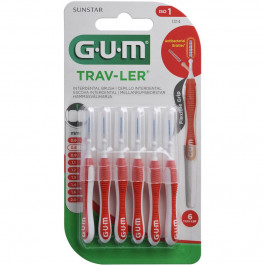   Sunstar GUM Межзубные щетки  Trav-Ler 0.8 мм (7630019900164)