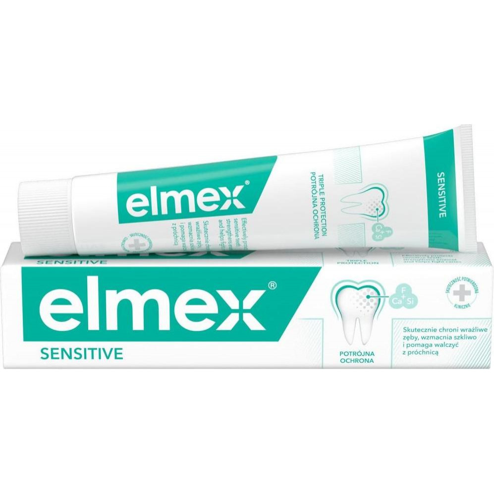 Elmex . Паста зубная Sensitive 75г (4007965560200) - зображення 1