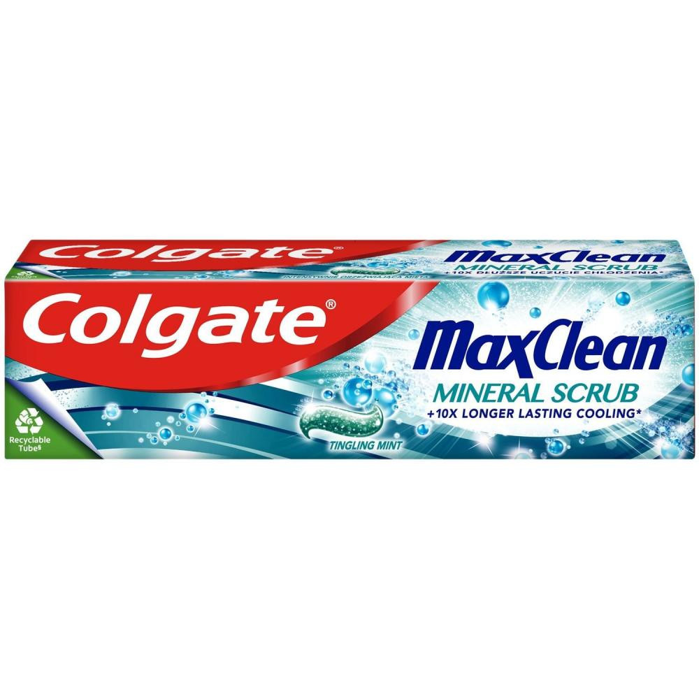 Colgate Зубна паста  Max Clean Gentle Mineral Scrub Дбайливе очищення 75 мл (8718951327085) - зображення 1