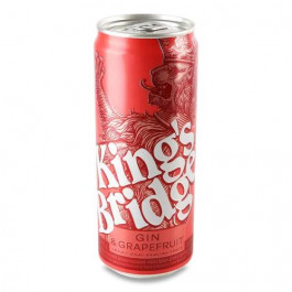   King's Bridge Напій слабоалкогольний  Gin&Grapefruit, з/б, 7%, 0,33 л (4820252121676)