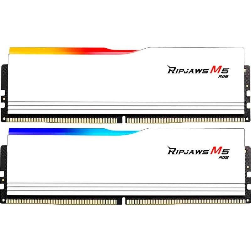 G.Skill 32 GB (2x16GB) DDR5 6000 MHz Ripjaws M5 RGB White (F5-6000J3238F16GX2-RM5RW) - зображення 1