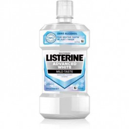   Listerine Advanced White Mild Taste рідина для полоскання ротової порожнини з відбілюючим ефектом 500 мл