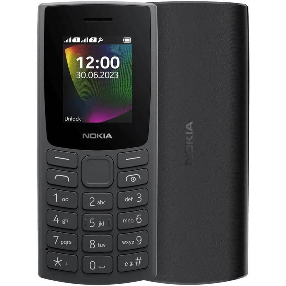 Nokia 106 DS 2023 Charcoal (1GF019BPA2C01) - зображення 1