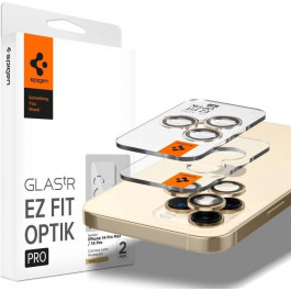   Spigen Optik.tr EZ FIT Camera Protector 2-pack iPhone 14 Pro/14 Pro Max Gold (AGL05598)