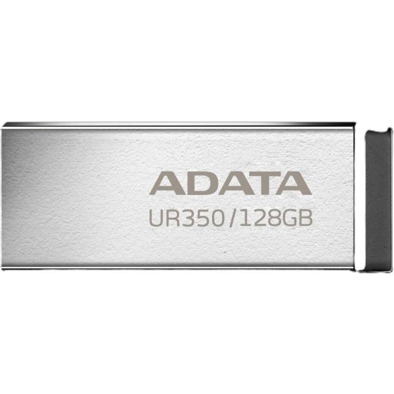 ADATA 128 GB UR350 USB 3.2 Silver/Black (UR350-128G-RSR/BK) - зображення 1