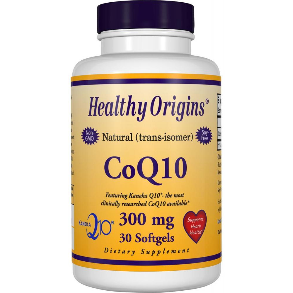 Healthy Origins Коэнзим Q10 300мг, Healthy Origins, 30 желатиновых капсул - зображення 1