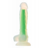 Dream toys RADIANT SOFT SILICONE GLOW IN THE DARK DILDO SMALL GREEN	(DT22046) - зображення 3