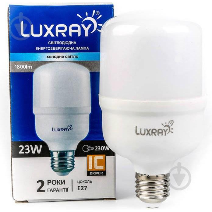 Luxray LED 23W T80 E27 220V 6400K (LX464-T80-2723) - зображення 1