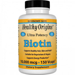   Healthy Origins Biotin 10000 mcg Біотин 150 капсул