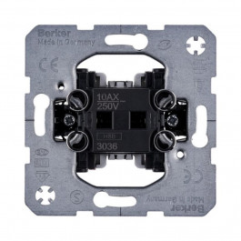   Berker Выключатель/переключатель одноклавишный (механизм) (3036)