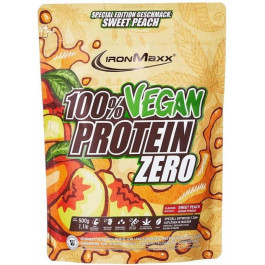   IronMaxx 100% Vegan Protein Zero 500 g /16 servings/ Sweet Peach