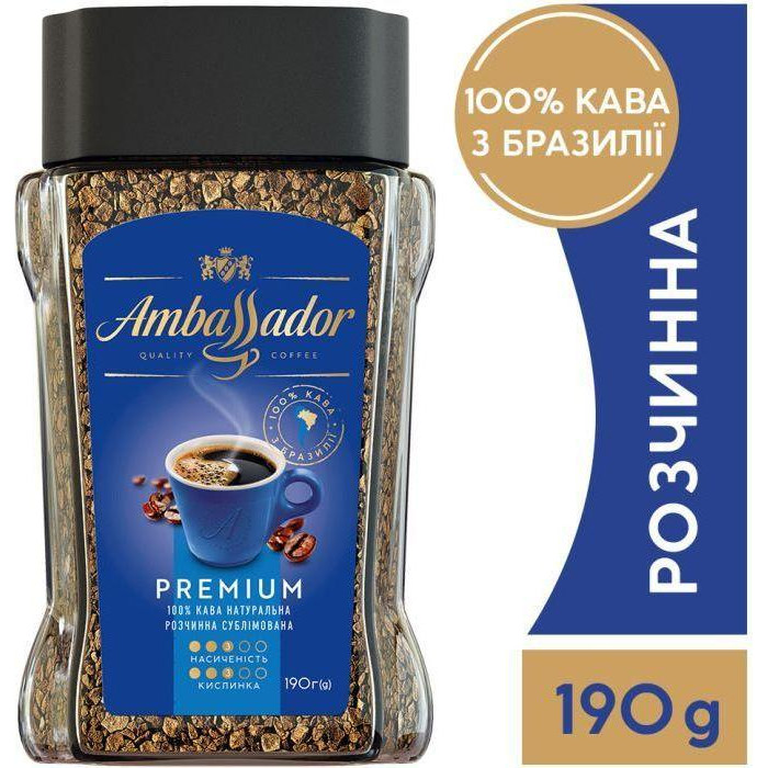 Ambassador Premium розчинна 190 г (8720254065472) - зображення 1