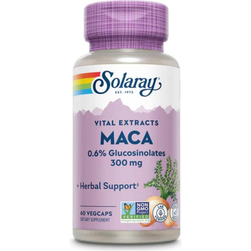 Solaray Maca Root Extract 300mg - 60 vcaps - зображення 1