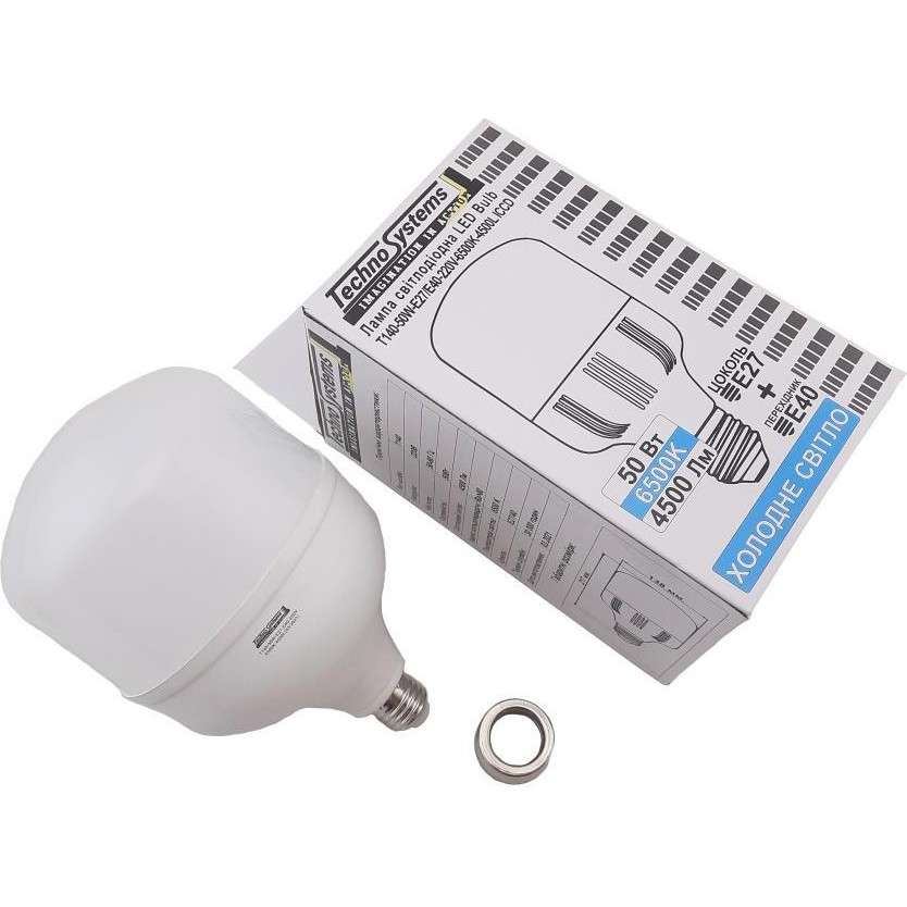 TechnoSystems LED Bulb 120W.E27-E40.T140.6500K Golden Alum (TNSy5000638) - зображення 1