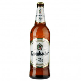   Krombacher Пиво  Pils, світле, фільтроване, 4,8%, 0,66 л (4008287058628)