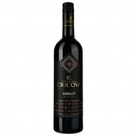   Cricova Вино  Merlot National, червоне, сухе, 0.75 л (4840013007759)