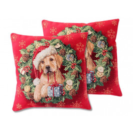   Lefard Наволочка гобеленовая с люрексом  Home Textile 716 Dog Style 45x45 см (8407007161260)