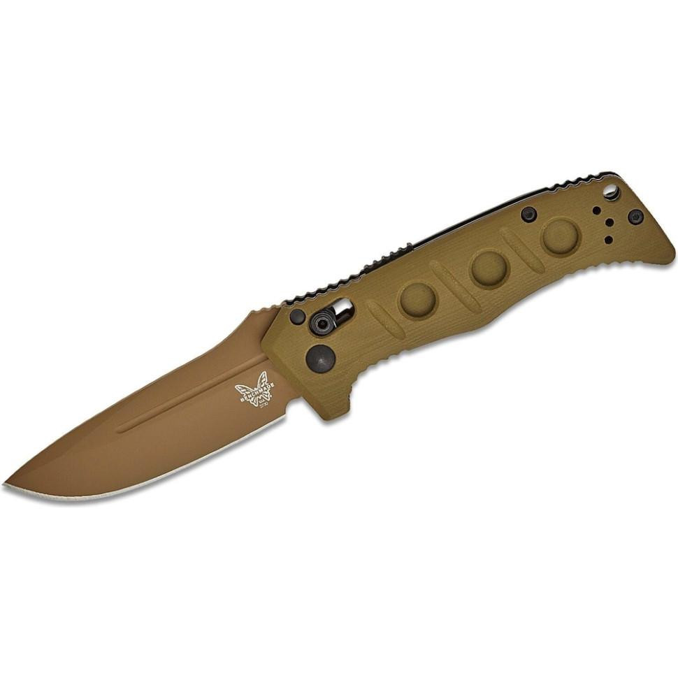 Benchmade Mini Auto Adamas OD Green G10 Drop-point (2730FE-2) - зображення 1