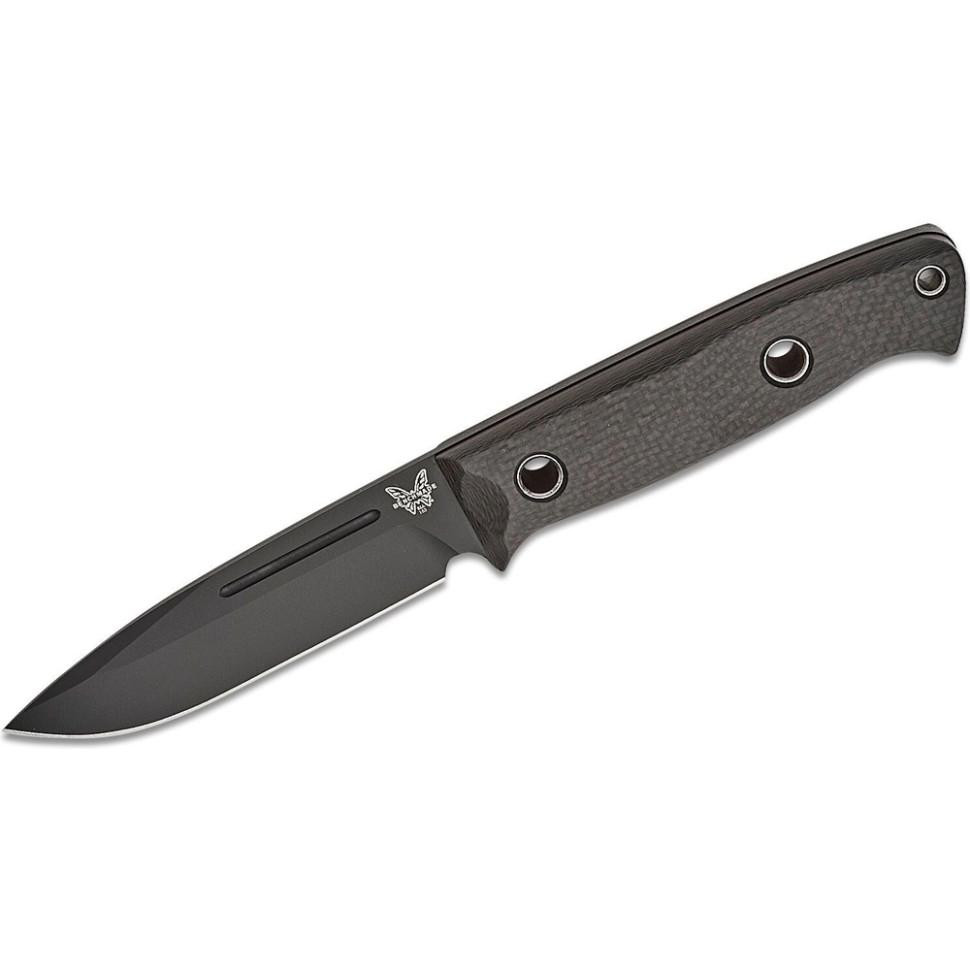 Benchmade Bushcrafter Carbon Fiber Drop-point (163BK) - зображення 1