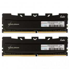   Exceleram 32 GB (2x16GB) DDR4 3600 MHz Black Kudos (EKBLACK4323618CD)