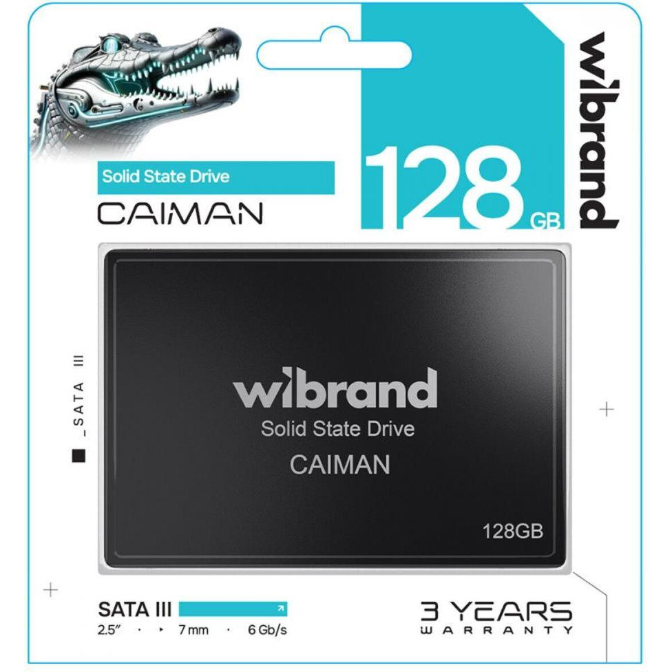 Wibrand Caiman 128GB 2.5 (WI2.5SSD/CA128GBST) - зображення 1