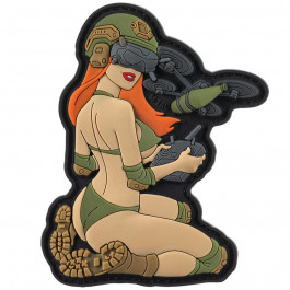   M-Tac Нашивка  Tactical Girl No.6 PVC - Olive/Coyote (51465007)