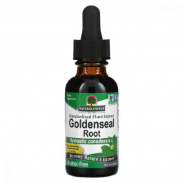   Natures Answer Екстракт жовтокореня без спирту, Goldenseal Root, , 30 мл