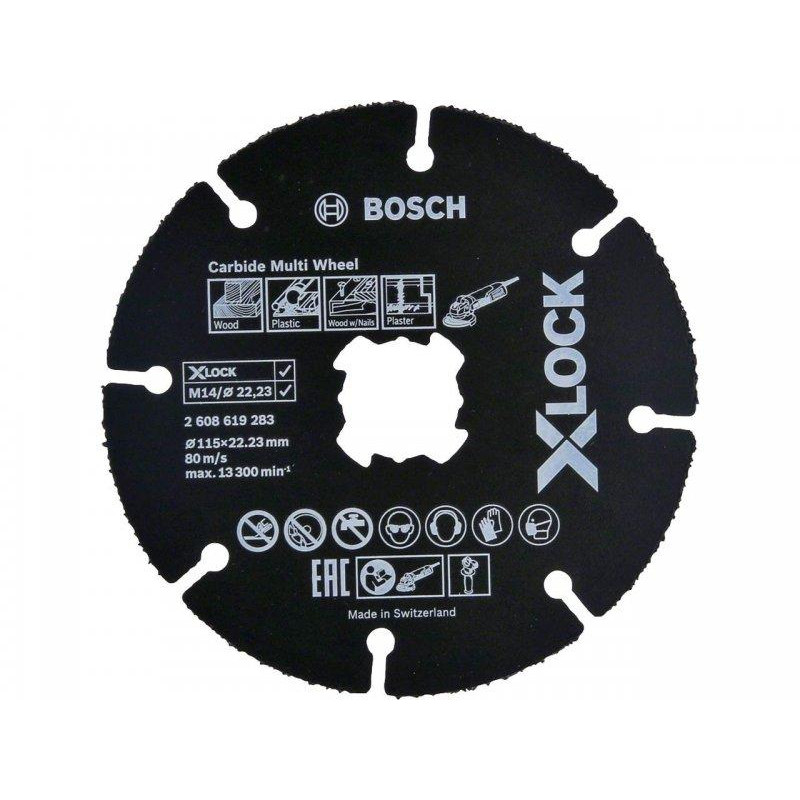 Bosch Круг отрезной по дереву для УШМ 115 мм X-LOCK BOSCH (2608619283) - зображення 1