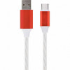 Cablexpert USB 2.0 AM to Type-C 1m White (CC-USB-CMLED-1M) - зображення 1