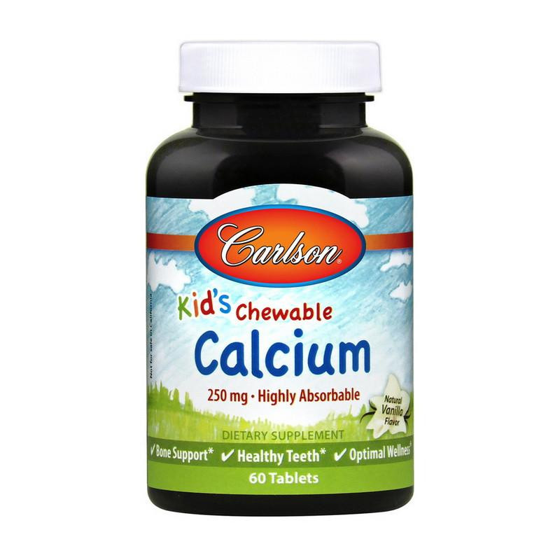 Carlson Labs Kid`s Chewable Calcium 250 mg (60 tab) - зображення 1