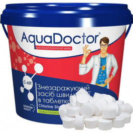   AquaDOCTOR Хлор шоковый  С60Т (4 кг) 20гр маленькие таблетки быстрорастворимые для дезинфекции воды в бассейнах