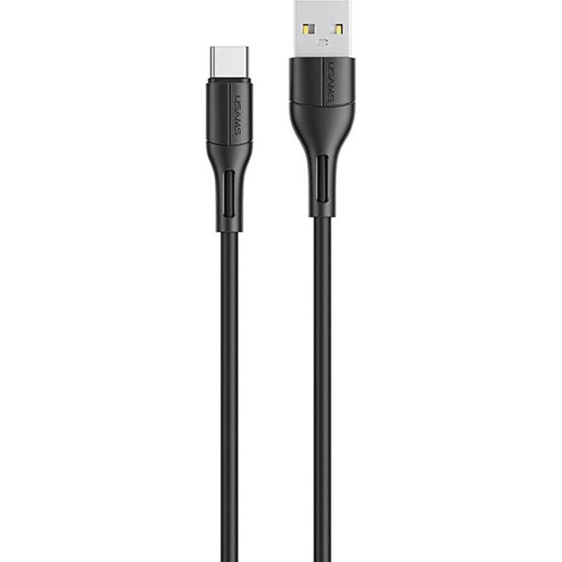 USAMS US-SJ501 U68 Type-C Charging & Data Cable 1m Black (SJ501USB01) - зображення 1