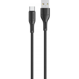   USAMS US-SJ501 U68 Type-C Charging & Data Cable 1m Black (SJ501USB01)