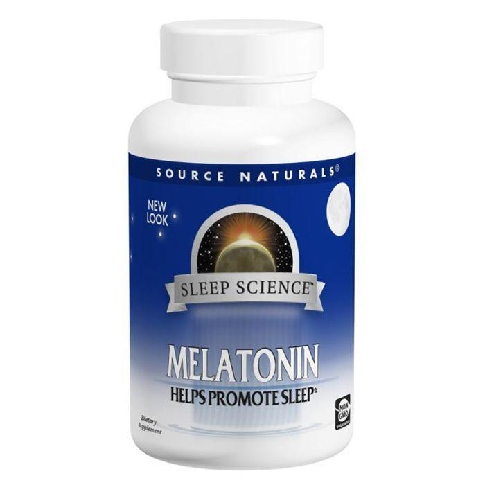 Source Naturals Мелатонин, вкус апельсина, Sleep Science, Source Naturals, 1 мг, 100 таблеток для рассасывания (SNS- - зображення 1