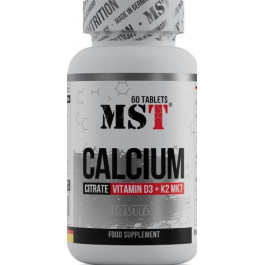   MST Nutrition Calcium Citrate Vitamin D3 + K2MK7 (60 tab)