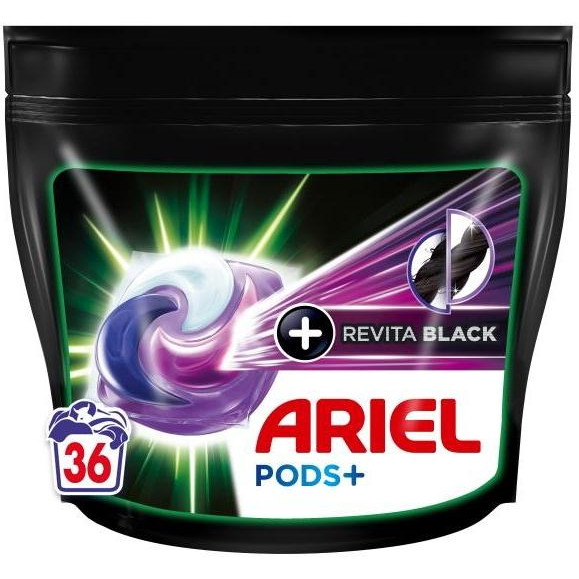 Ariel Капсули Pods Все-в-1+Revitablack 36 шт. (8001090804204) - зображення 1