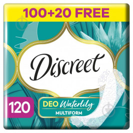   Discreet Щоденні гігієнічні прокладки  Deo Waterlily 120шт