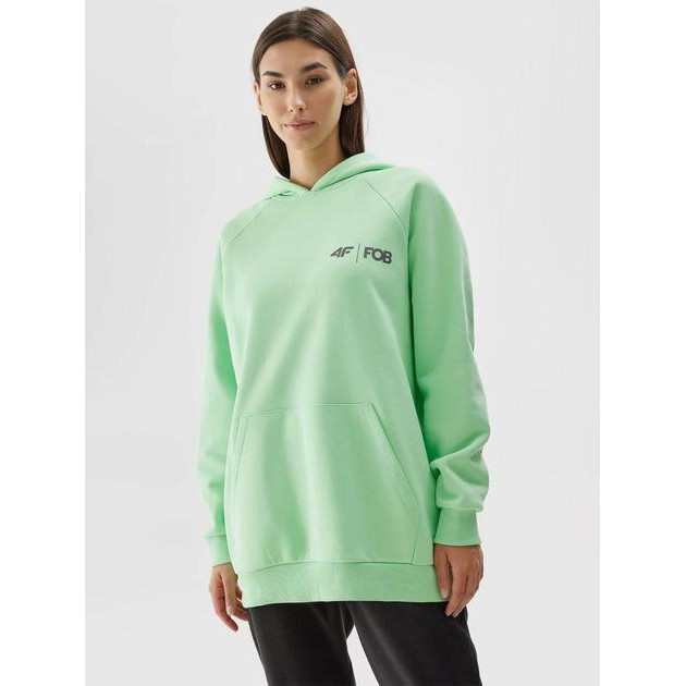 4F Худи  Sweatshirt F700 4FAW23TSWSF700-42N XS Зелене (5904698486977) - зображення 1