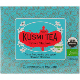   Kusmi Tea Чай чорний  Prince Vladimir органічний 40 г (20 шт. х 2 г) (3585810088020)